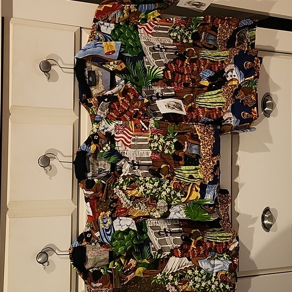 Iolani boy's Aloha shirt Kamehameha vintage print BABY LUAU - Picture 2 of 16